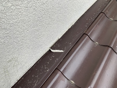 壁際板金です。
